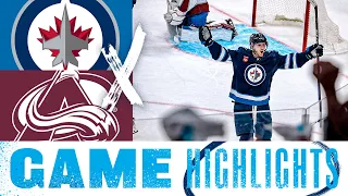 Winnipeg Jets vs. Colorado Avalanche - Game Highlights