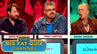 David Mitchell & Phill Jupitus ANNOY Sarah Greene by 'Knowing it All' | Big Fat Quiz Of The '80s