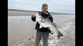 Fish 0f A Lifetime!! Double Figure Bass. Sea Fishing Brean Beach Bristol Channel Shore April 2023