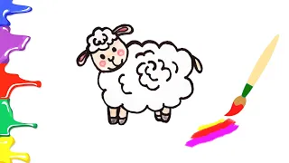 Як намалювати Вівцю / Малювання для дітей / How to Draw a Sheep / Drawing for Kids