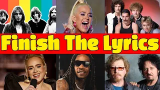 Music quiz : Finish the Lyrics most popular songs Edition 🎵 | Song quiz