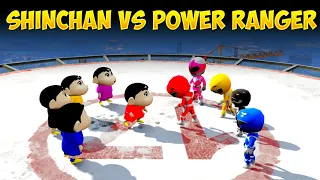 Shinchan Vs Power Rangers in GTA 5 || Funny Car Race in GTA 5 || Gta 5 Tamil