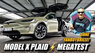 Tesla Model X Plaid ⚡️ Verbrauch Reichweite Ladezeit 15-85% uvm. im Test. #elektroauto #teslaplaid
