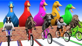 5 Giant Duck, Monkey, Piglet, chicken, zebra, dinosaur, cow, sheep Transfiguration funny animal 2023