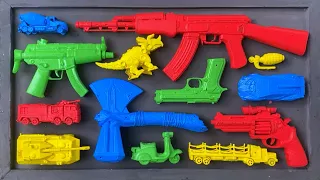 Cleans Shotgun, Ak 47, Glock Pistol, Sniper Rifle, Bubblegun, Pistol Laser, M16, Nerf Speed