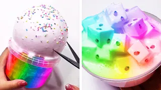 Oddly Satisfying Slime ASMR No Music Videos - Relaxing Slime 2021 - 221