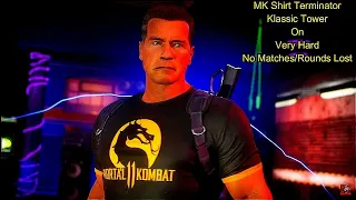 Mortal Kombat 11 Ultimate - MK Shirt Terminator Klassic Tower On Very Hard No Matches/Rounds Lost