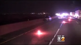 Police Car Involved In Fatal Crash That Killed 2 Pedestrians On NJ Turnpike