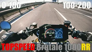 MV Agusta Brutale 1000RR | TOPSPEED | 100-200 | 0-100