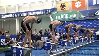 ACC SWIM DIVE : MEN 50FREE AND EMOTIONAL INTERVIEW OF ELARABY