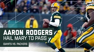 Aaron Rodgers Hail Mary Before Half! | Giants vs. Packers | NFL Wild Card Highlights