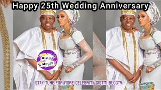 Billionaire Rasaq Okoya And Wife Shade Celebrate 25th Wedding Anniversary Must Watch