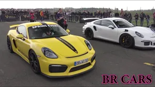 Porsche GT4 VS Porsche GT3 RS VS AMG C63S VS Audi VS BMW M3