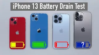 iPhone 13 (All Models): Battery Life DRAIN TEST! *Shocking Results*