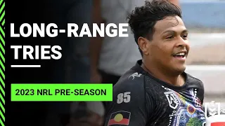 Long-range tries from the 2023 NRL pre-season | Match Highlights