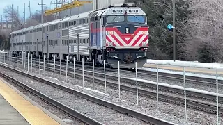 The Complete Metra Evening Rush Hour At Fairview Avenue On February 11, 2022