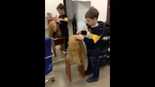 Мастер класс по прическам ↑ Видео урок для начинающих парикмахеров от Артура (6 лет)