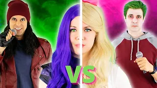 DESCENDANTS vs Disney ZOMBIES RAP BATTLE | “Crash” MUSIC VIDEO | MAL and JAY vs ADDISON and ZED