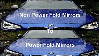 BMW F Series Power Fold Mirror Retrofit With Coding  (F10, F20 , F22 , F30 )