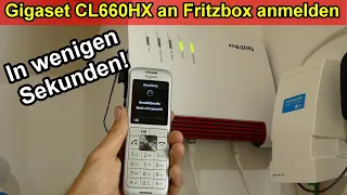 Gigaset CL660HX anmelden an Fritzbox in wenigen Sekunden - Gigaset Telefon an Router anschließen