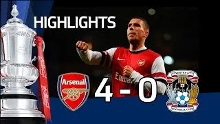 Arsenal vs Coventry City 4-0, FA Cup Fourth Round Proper 2013-14 highlights