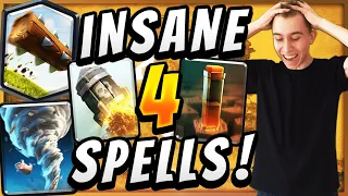 WINNING with ONLY SPELLS in CLASH ROYALE?!