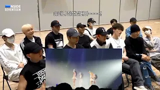 Seventeen reacting to Blackpink - perfoming Lovesick girls at the  BORN PINK Turne in Seoul 2022