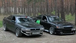 Toyota Mark II jzx90 and Toyota Chaser jzx90 drift
