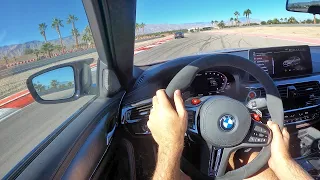 2022 BMW M5 CS POV Track Drive (3D Audio)(ASMR)