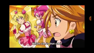 Precure All Stars DX 3 Pink Team gets Confused and Blast Off