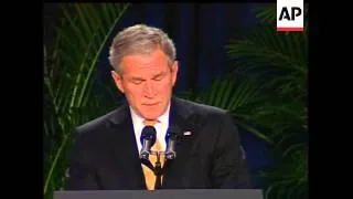 President Bush gave remarks at the National Prayer Breakfast in Washington on Thursday. This was the