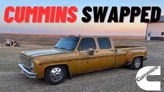 Cummins Swapped Crew Cab C30 Dually Square Body “Colonel Mustard”