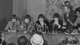 The Beatles hold press conference upon arrival [Warwick Hotel, New York, United States]