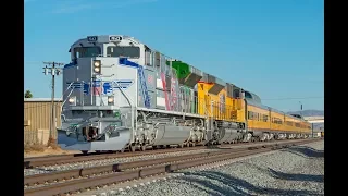 4K - The Spirit of Union Pacific! Epic Chase of UP #1943 Along the Sunset Route - 11/18/17