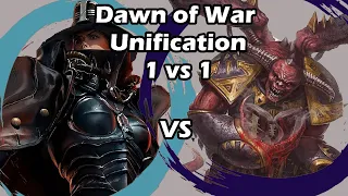 Dawn of War Unification: 1 vs 1 Witch Hunters (Futomaki) vs Chaos Demons (Kubini)