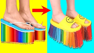 Trying DIY SHOES AND CLOTHES  Fantastic Feet Hacks Craft Ideas To Save Your Money by 5 MinuteCrafts