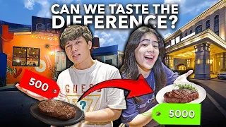 Cheap vs Expensive Food (Taste Test) | Ranz and Niana