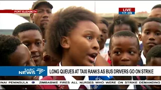 Eastern Cape commuters stranded as bus strikers' strike continues