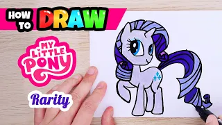 How to draw My Little Pony | Rarity | Kids Drawing | Step by Step | Kids Animation Star