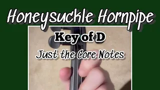 Honeysuckle Hornpipe w/Close up of Fingers.  Slow Tempo, Just the Core Notes, No Embellishments.