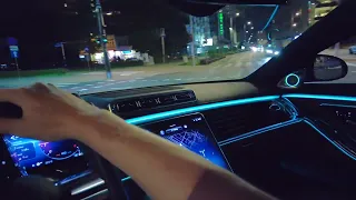 Mercedes-Benz S Class W223 NIGHT DRIVE POV