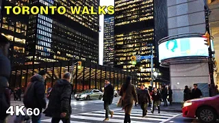 Rush Hour in the Financial District - Downtown Toronto Walk [4K60]