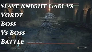 Dark Souls 3 Slave Knight Gael vs Vordt of The Boreal Valey - Arena Master Mode