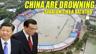 Storm flooded the Chinese stadium like a bathtub! Eastern and central China are drowning