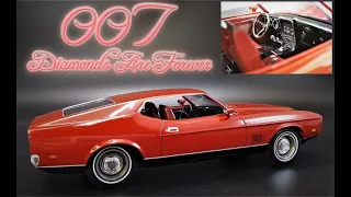 1971 Ford Mustang Mach 1 1/25 Scale Model Kit Build Review James Bond 007 Diamonds Are Forever AMT