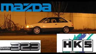 1988 Mazda 323 GTX - Full Throttle / Normal Driving - Inside / Outside - HKS Exhaust - BFMR Familia