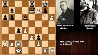 Akiba Rubinstein vs Richard Teichmann - Vienna (1908)