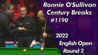 Ronnie O'Sullivan Century Breaks 1190 Highlights | 2022 English Open Round 2ᴴᴰ
