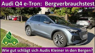Audi Q4 e-Tron quattro - Bergverbrauchs- und Rekuperationstest. Ein neues "bestes E-Auto"?