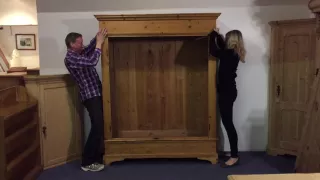 Wardrobe assembly video for Mrs Catto - Pinefinders